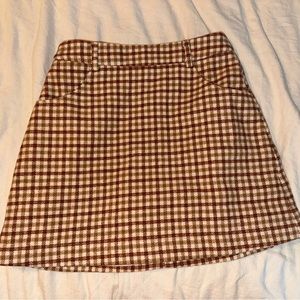 Sadie & Sage plaid mini skirt